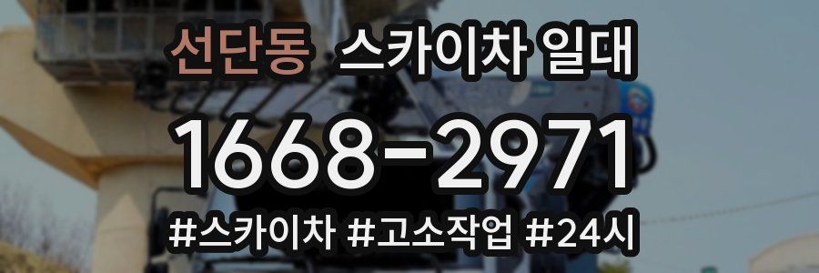 선단동 스카이차 일대