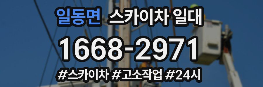일동면 스카이차 일대