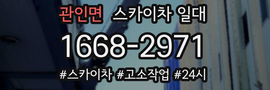 관인면 스카이차 일대