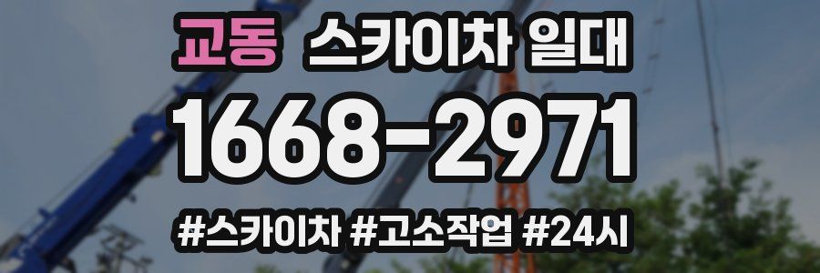 교동 스카이차 일대
