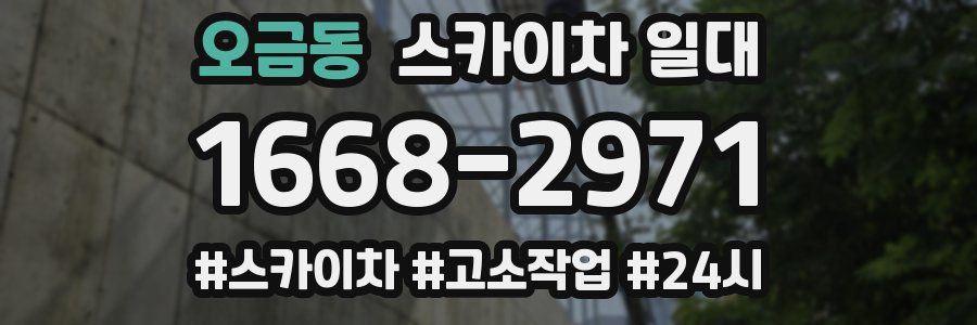 오금동 스카이차 일대