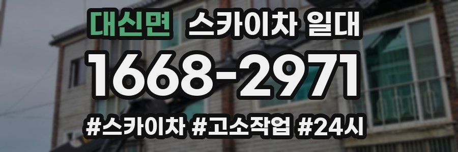 대신면 스카이차 일대