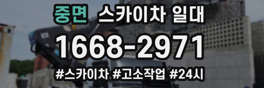 중면 스카이차 일대