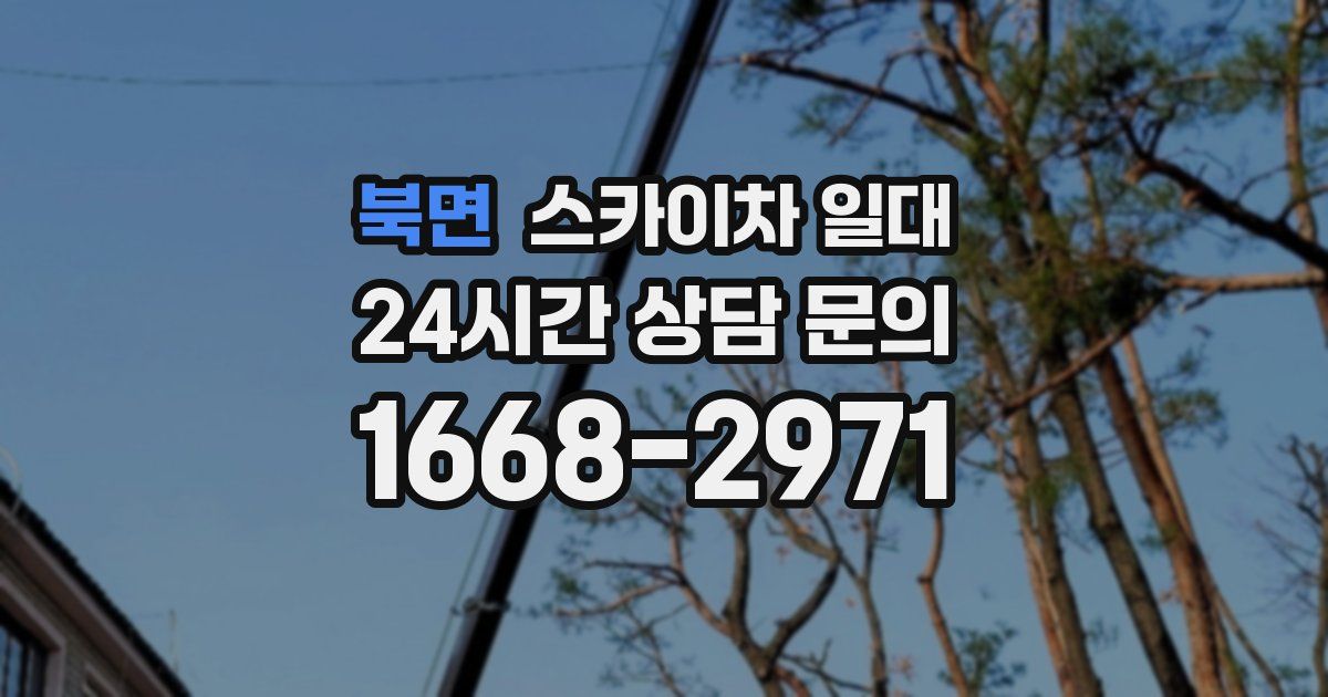 북면 스카이차 일대