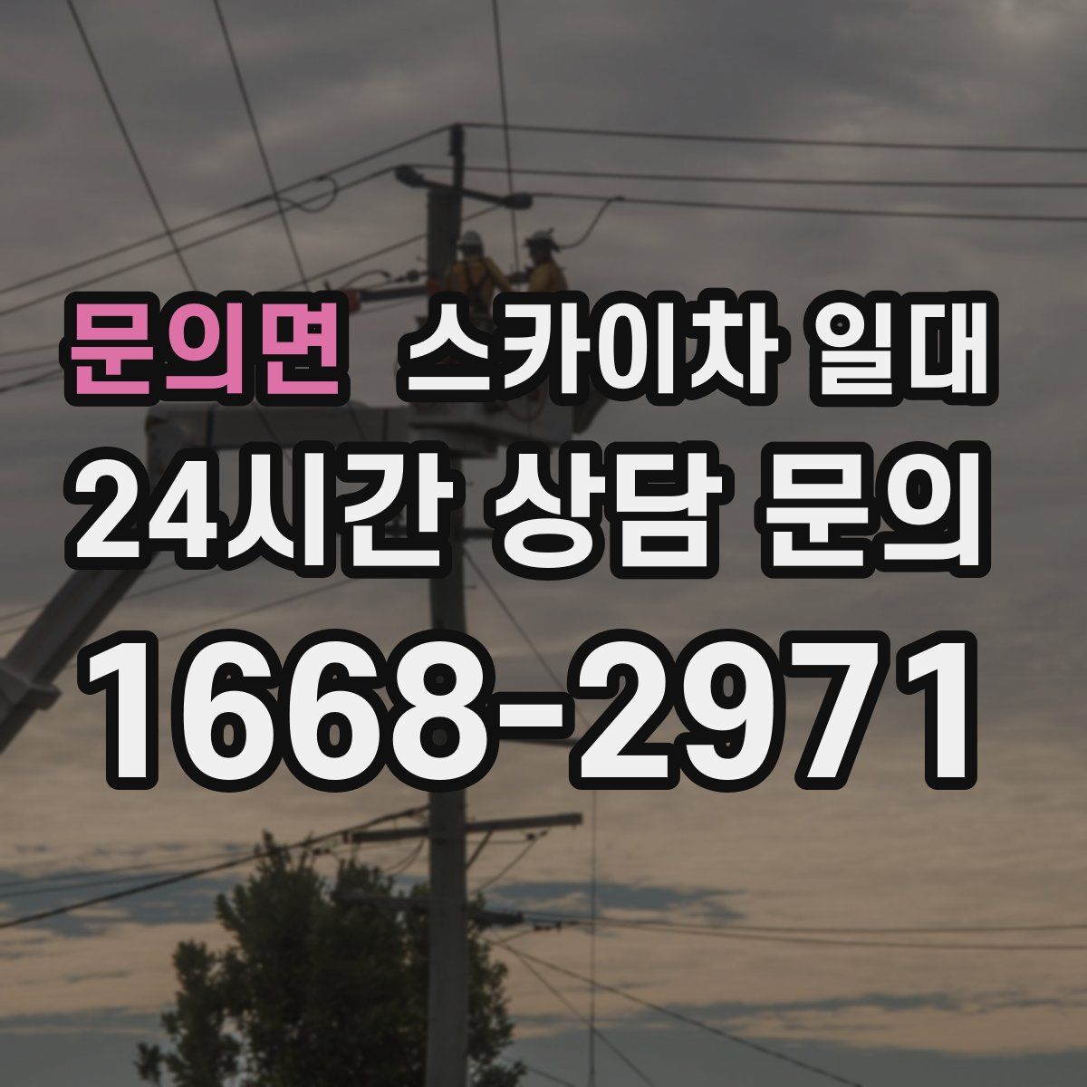 문의면 스카이차 일대