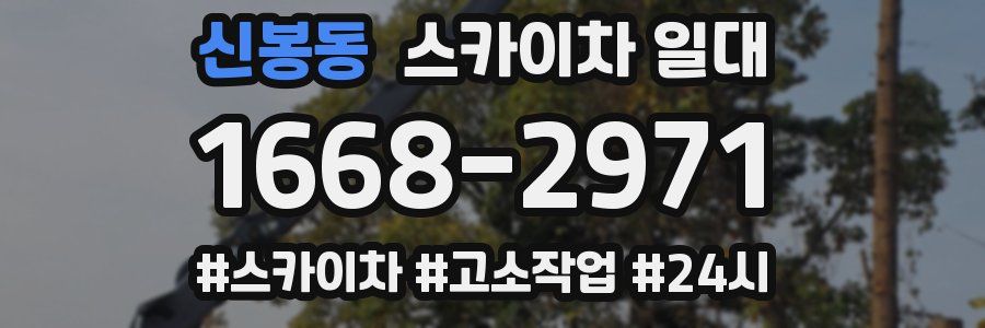 신봉동 스카이차 일대