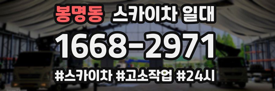 봉명동 스카이차 일대