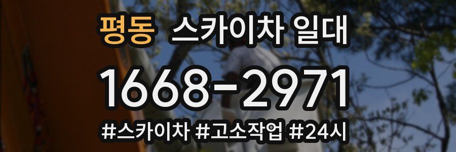 평동 스카이차 일대