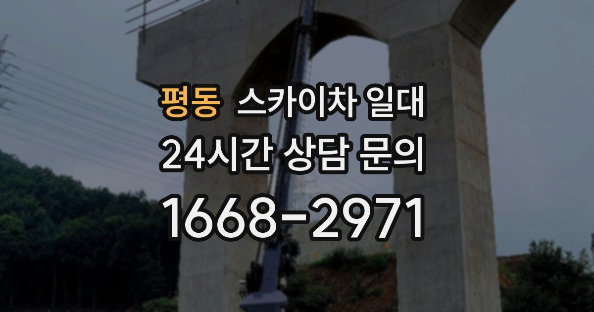 평동 스카이차 일대
