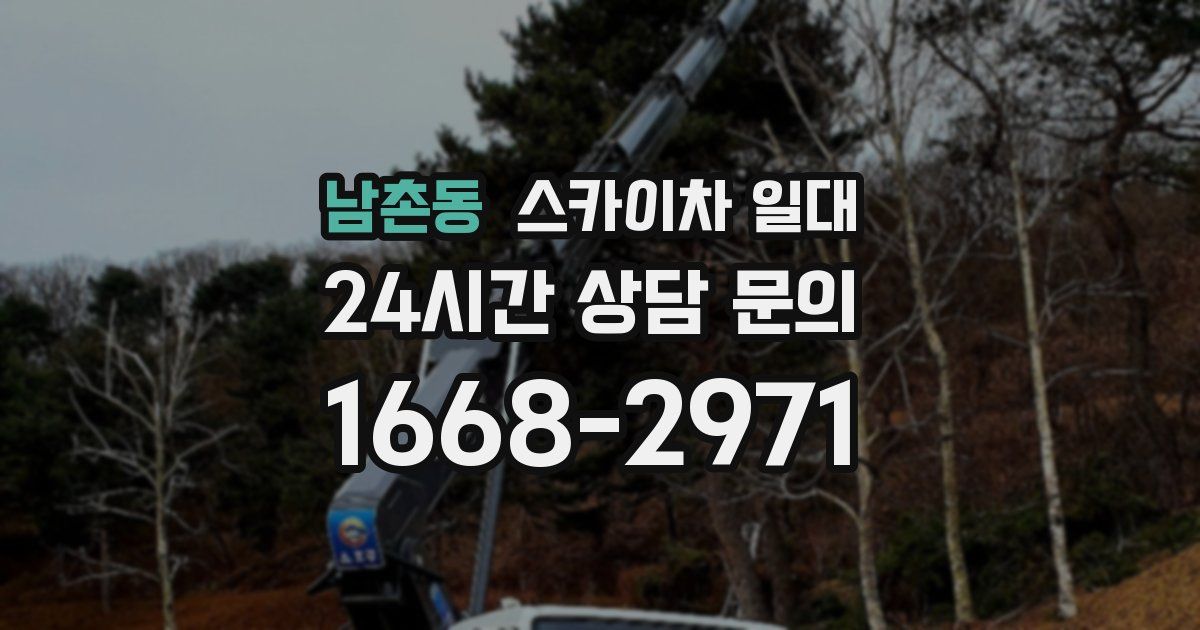 남촌동 스카이차 일대