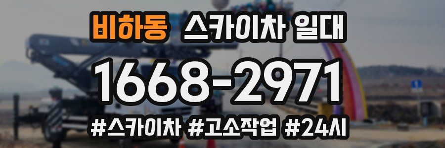 비하동 스카이차 일대