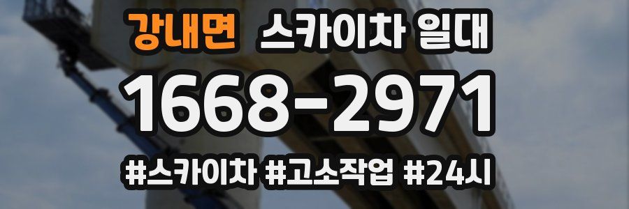 강내면 스카이차 일대