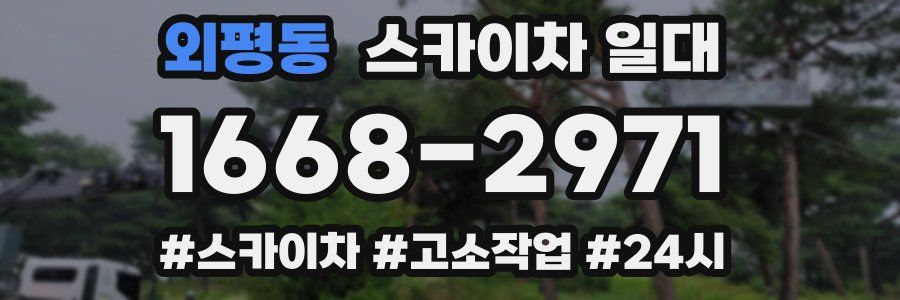 외평동 스카이차 일대
