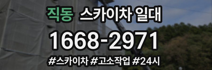 직동 스카이차 일대