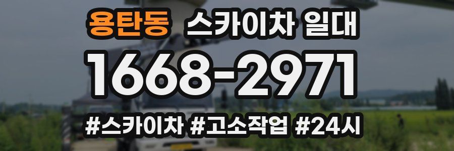 용탄동 스카이차 일대
