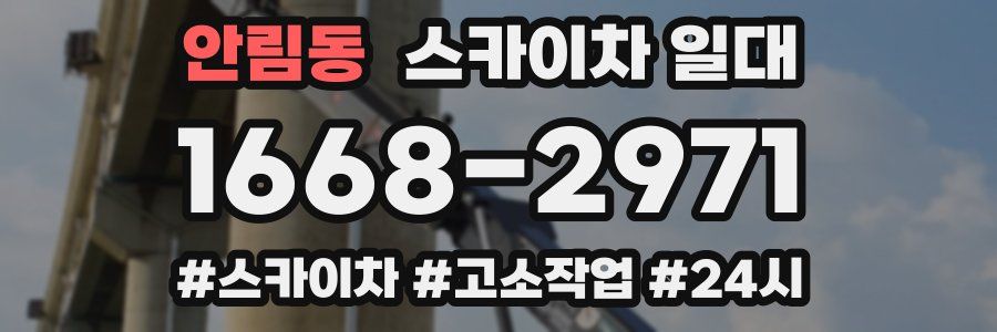안림동 스카이차 일대