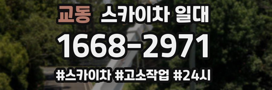 교동 스카이차 일대