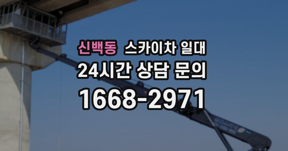신백동 스카이차 일대
