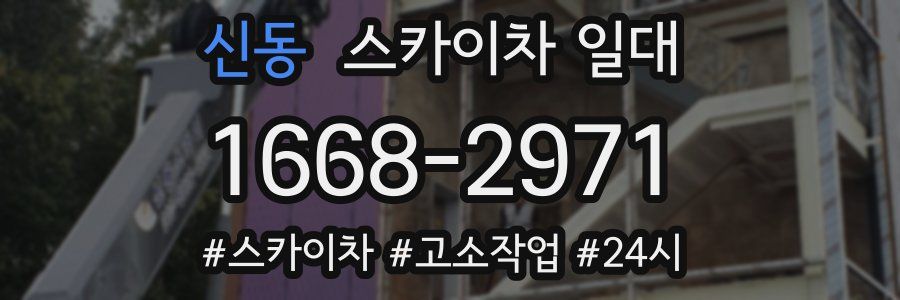 신동 스카이차 일대