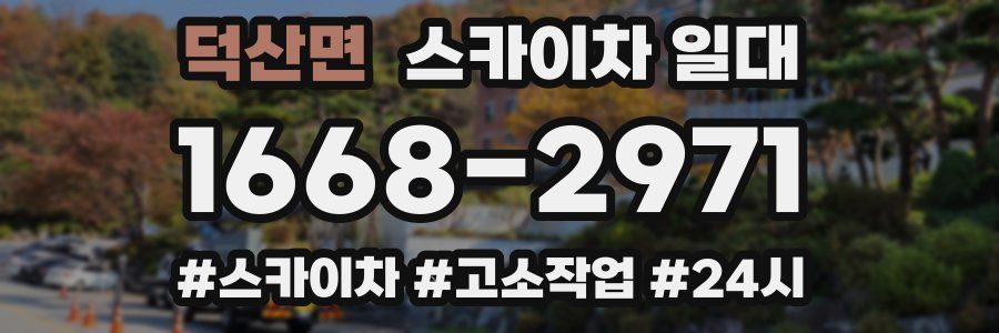 덕산면 스카이차 일대