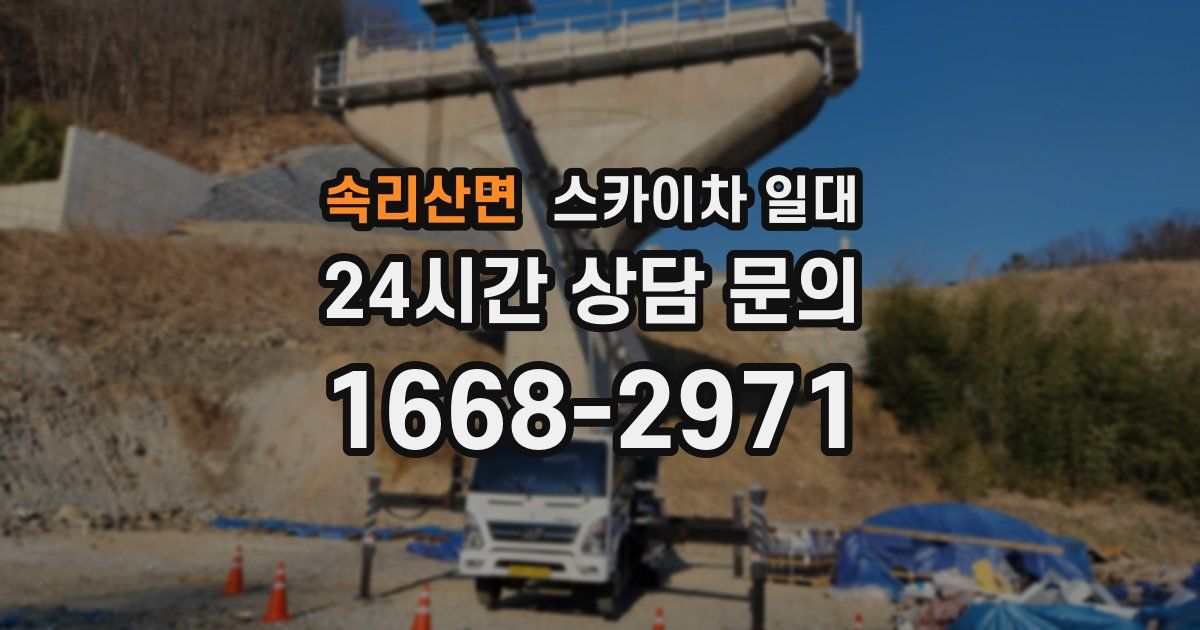 속리산면 스카이차 일대