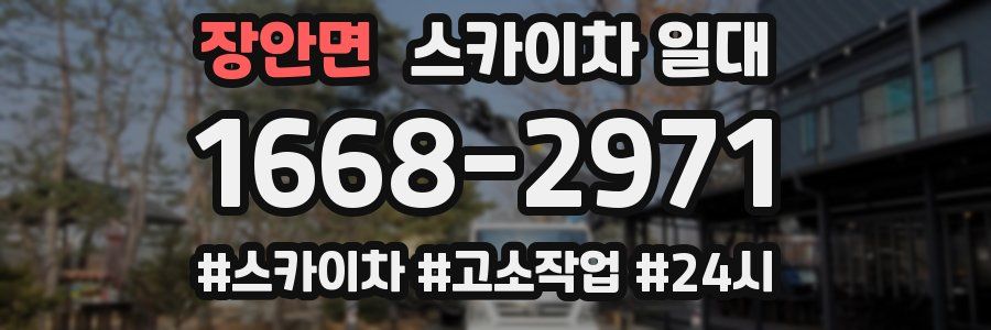 장안면 스카이차 일대