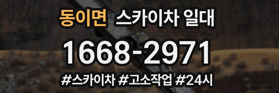 동이면 스카이차 일대
