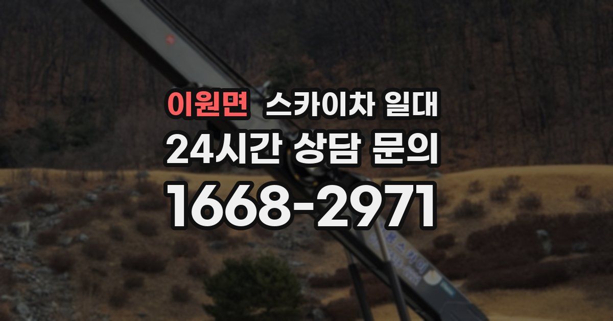 이원면 스카이차 일대