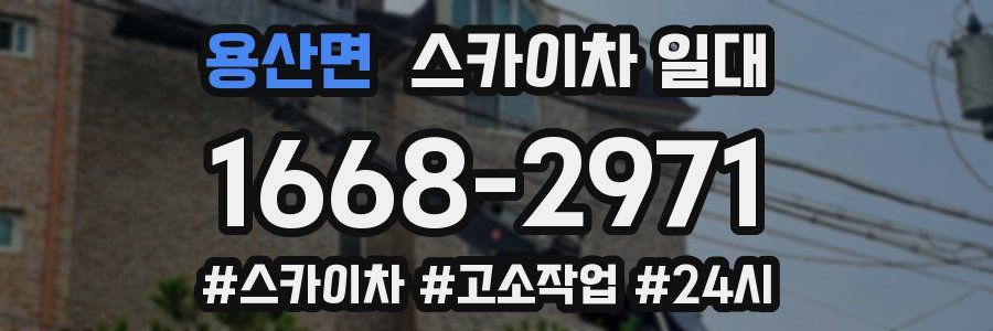 용산면 스카이차 일대