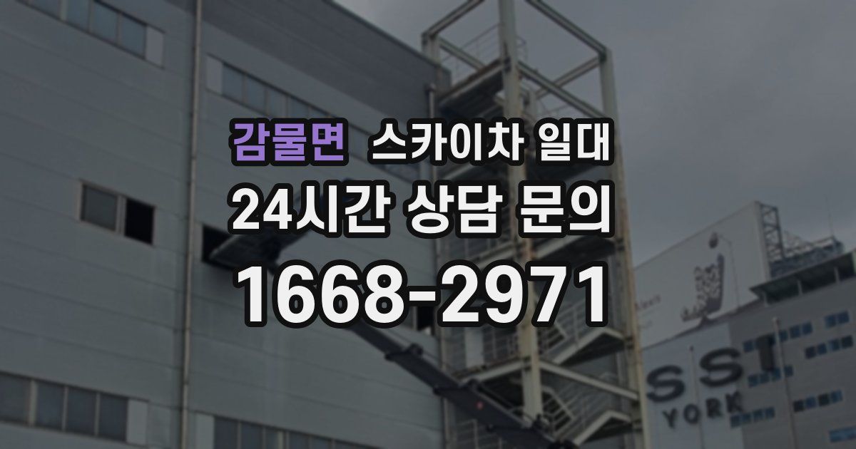 감물면 스카이차 일대