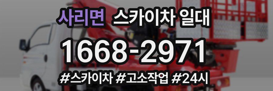 사리면 스카이차 일대