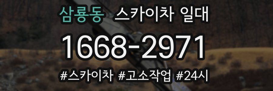 삼룡동 스카이차 일대