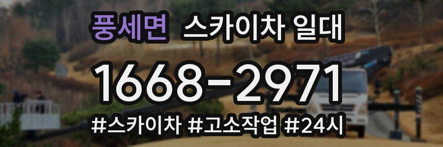 풍세면 스카이차 일대