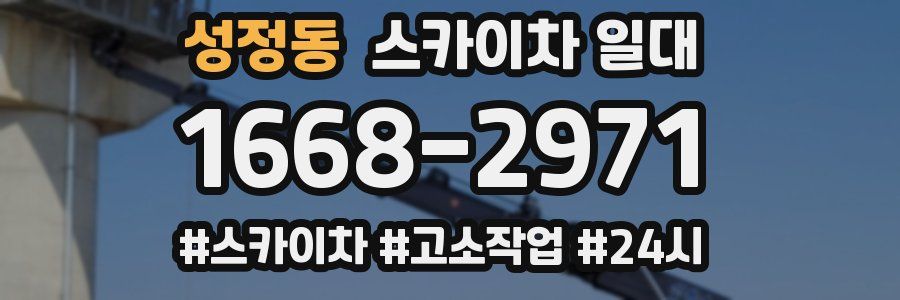 성정동 스카이차 일대