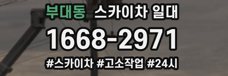 부대동 스카이차 일대