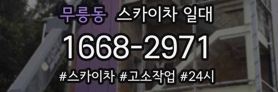 무릉동 스카이차 일대