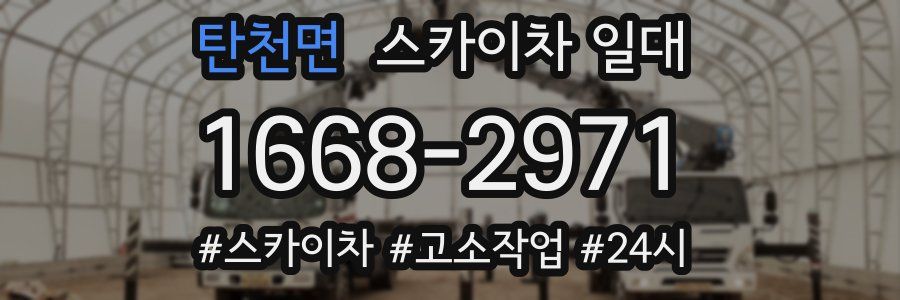 탄천면 스카이차 일대