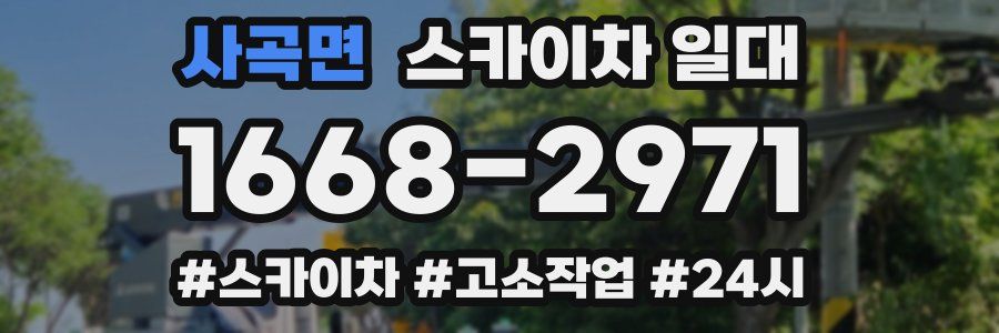 사곡면 스카이차 일대