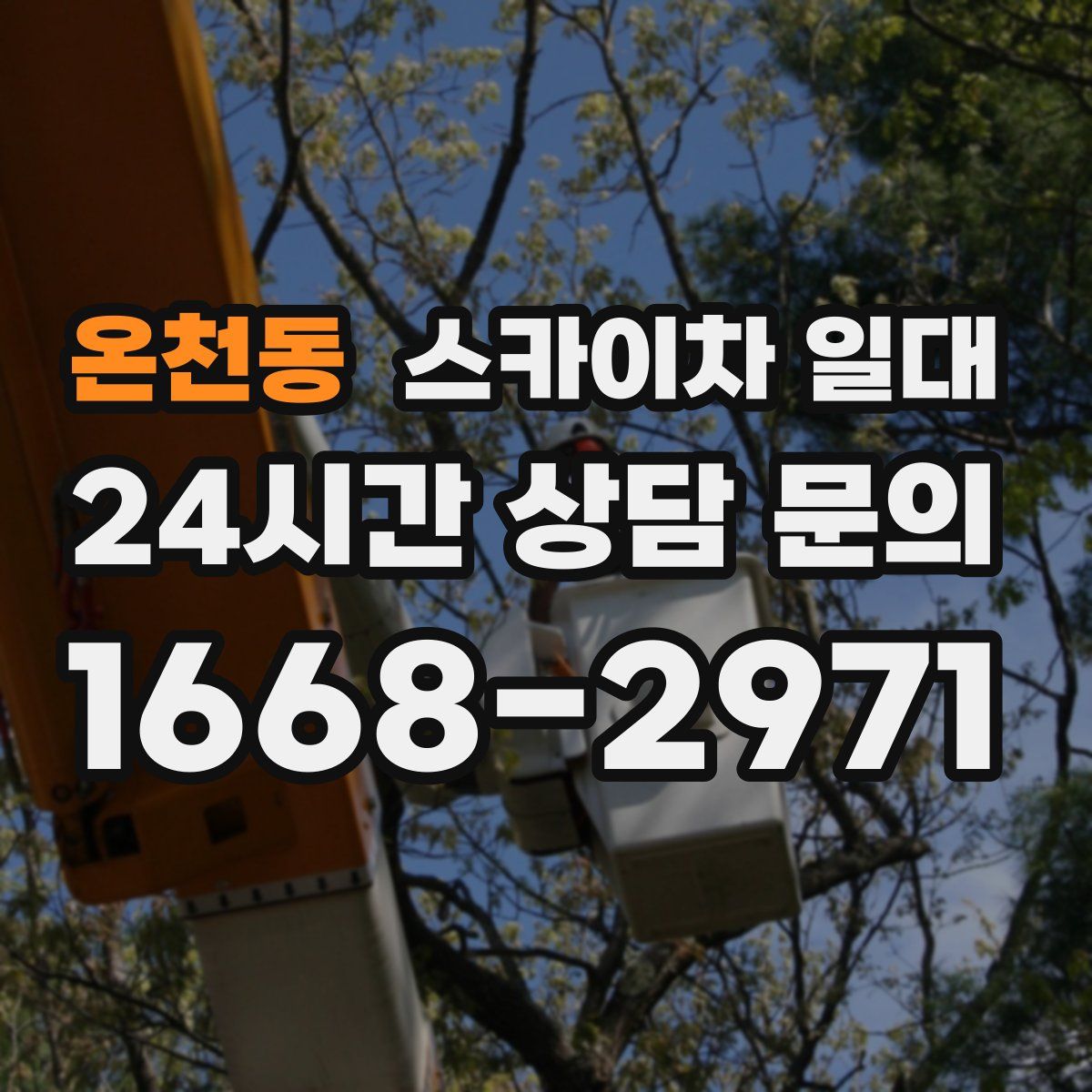 온천동 스카이차 일대