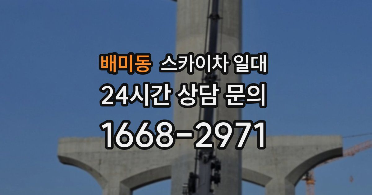 배미동 스카이차 일대