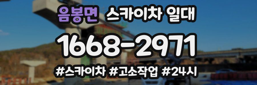 음봉면 스카이차 일대