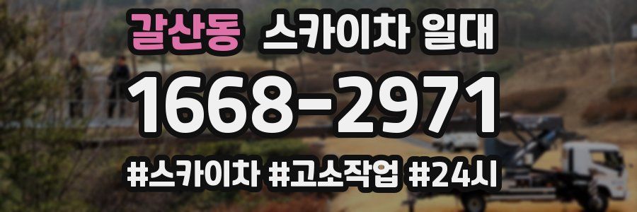 갈산동 스카이차 일대