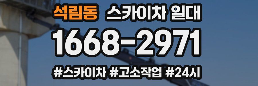 석림동 스카이차 일대