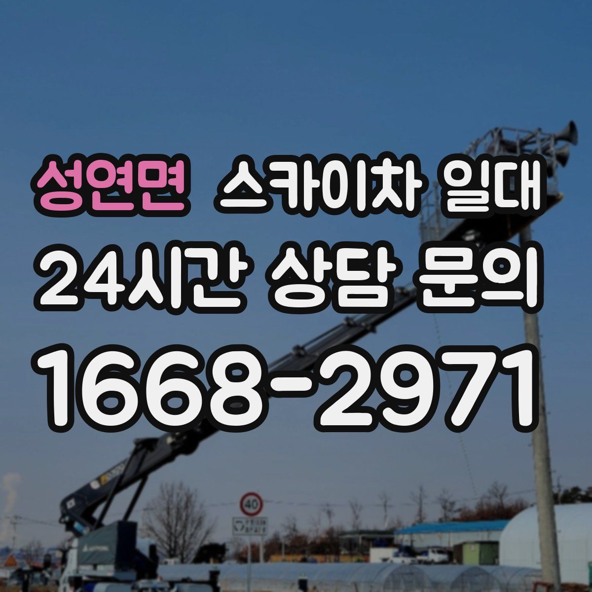 성연면 스카이차 일대