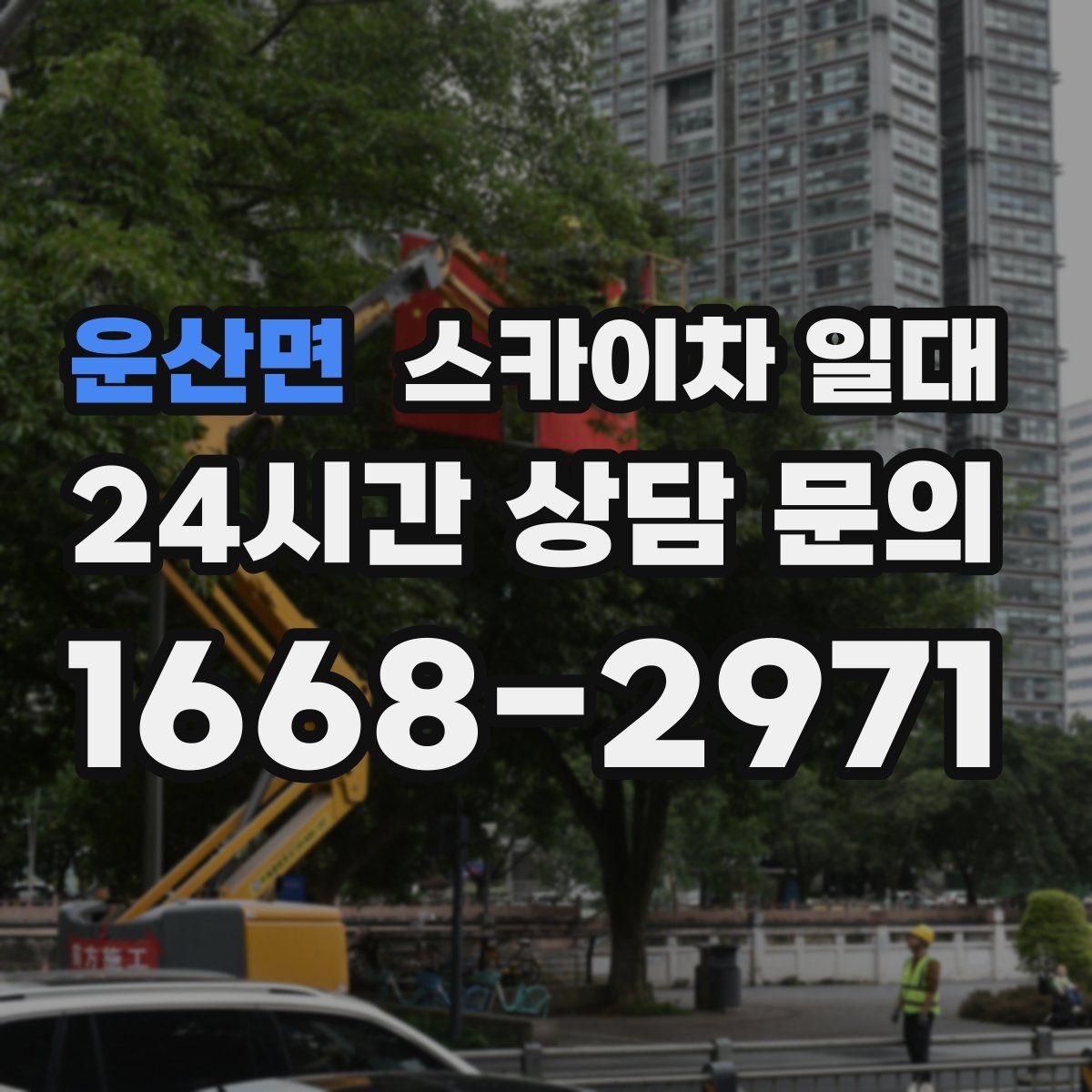 운산면 스카이차 일대