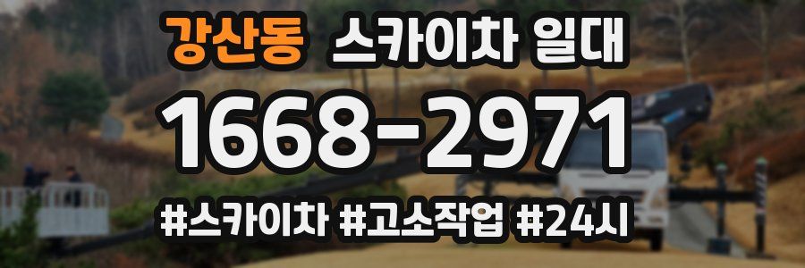 강산동 스카이차 일대