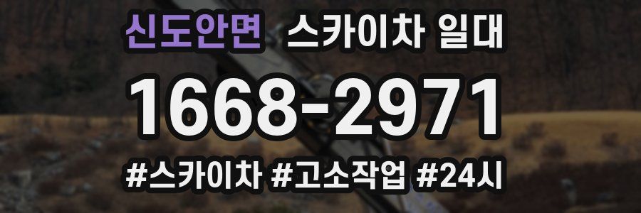 신도안면 스카이차 일대