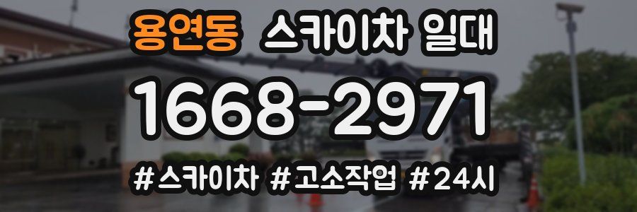 용연동 스카이차 일대