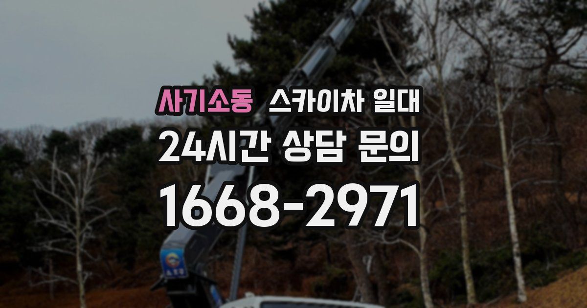사기소동 스카이차 일대