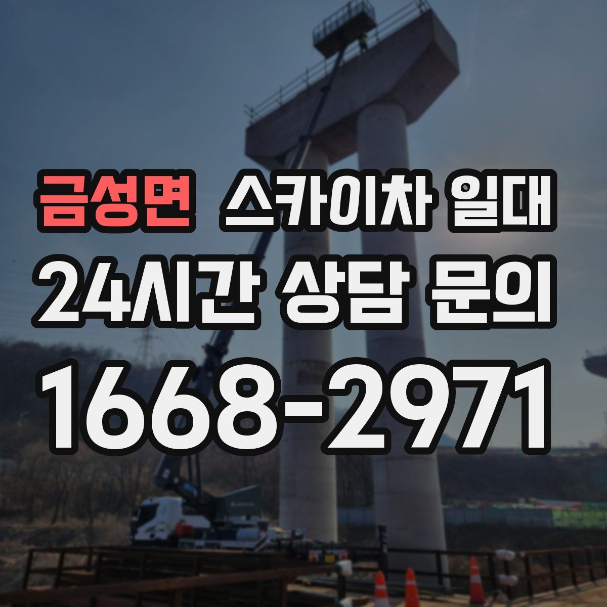 금성면 스카이차 일대
